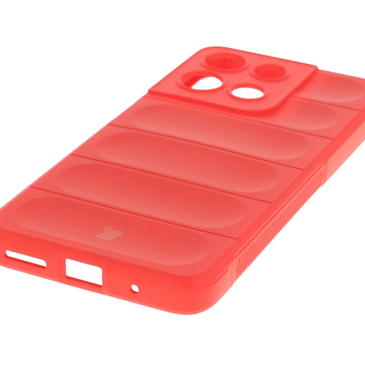 Precyzyjne wycięcia i kompatybilność z ładowaniem indukcyjnym w etui Bizon Case Tur do Motorola Moto G17 / G17 Power / G15 / G15 Power
